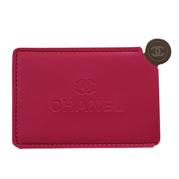 Chanel Pink Mirror Embossed Card Holder - Picture 2 of 6
